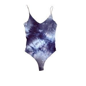 Gaze Blue Tie-Dye Bodysuit